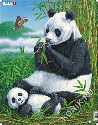 картинка Пазл Larsen «Панда», 33 эл. от магазина konik.ru