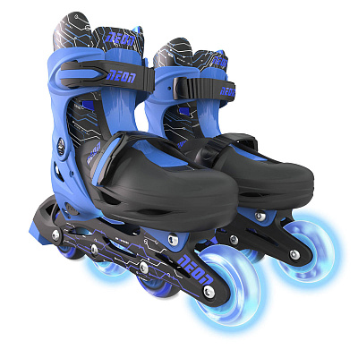 картинка Роликовые коньки YVolution Neon Combo Skates, синий (размеры 29-32) от магазина konik.ru