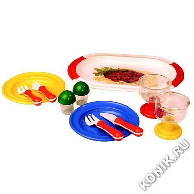 картинка Набор посуды Spielstabil «Сытный обед» от магазина konik.ru
