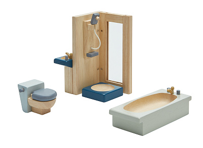 картинка Игровой набор Plan Toys «Ванная комната», серия DOLLHOUSE от магазина konik.ru