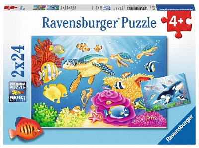 картинка Пазл Ravensburger «На глубине моря», 24 эл. от магазина konik.ru