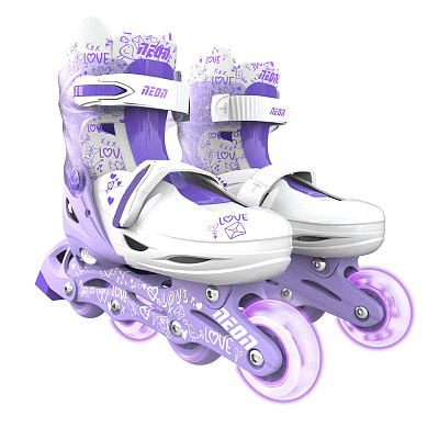 картинка Роликовые коньки YVolution Neon Combo Skates, фиолетовый (размеры 29-32) от магазина konik.ru