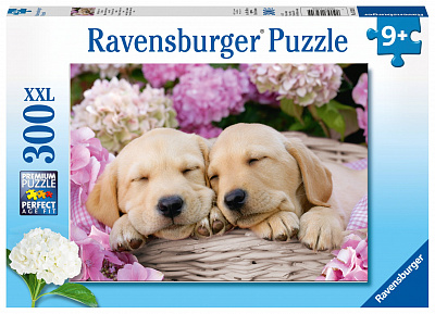 картинка Пазл Ravensburger «Сладкие щенки в корзинке», 300 эл. от магазина konik.ru