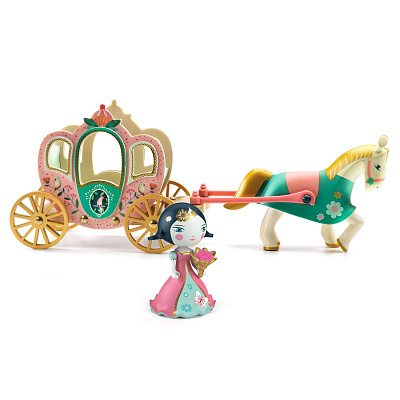 картинка Набор Фигурок Djeco Arty toys «Принцесса Мила и карета» от магазина konik.ru