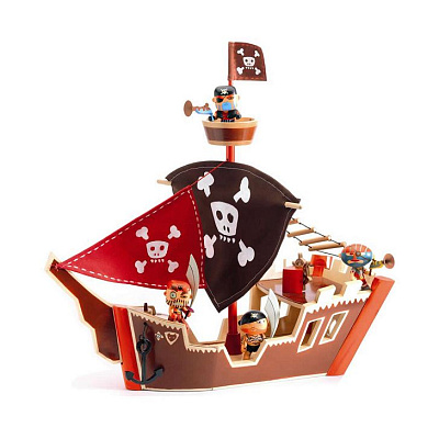картинка Игровой набор Djeco серии ARTY TOYS "Пиратский корабль" от магазина konik.ru