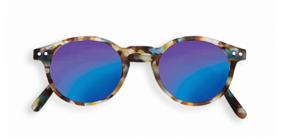картинка Солнцезащитные очки IZIPIZI, оправа #H, голубо-черепаховые, зеркальные от магазина konik.ru
