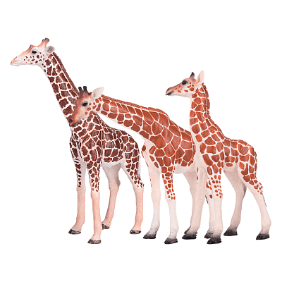 картинка Набор фигурок KONIK «Самец,самка и детеныш жирафа» от магазина konik.ru